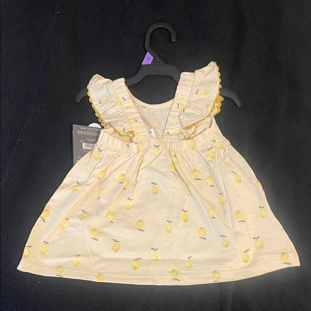 Gerber Baby Dress with lemons linen feel nwt - Picture 8 of 12